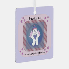 Rosa Schneegel Keramik Ornament Aus Metall