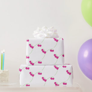 Rosa Schneeröcke Geschenkpapier