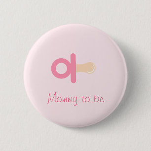 Rosa Schnuller-Mama, zum Knopf zu sein Button