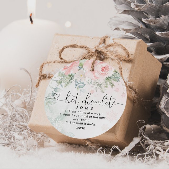 Rosa Schokoladenbombe Geschenkanhänger (Von Creator hochgeladen)
