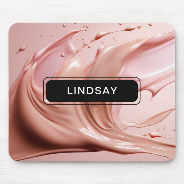 Rosa Schönheit  Mousepad (Vorne)