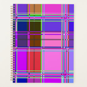 Rosa Schottenstoff-Muster Tuch Madras Planer
