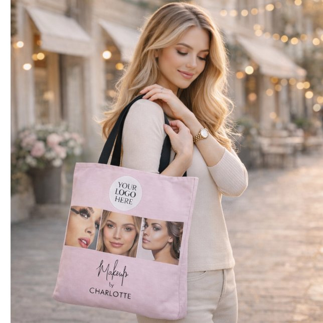 Rosa Schriftfoto-Make-up-Studio Tasche (Von Creator hochgeladen)