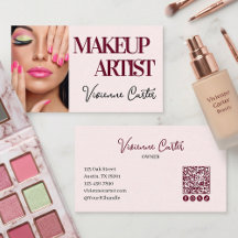 Rosa Schriftzug Soziale Icon QR-Code Foto Make-up