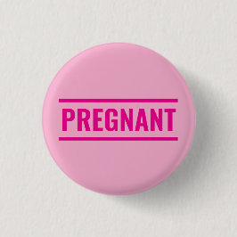Rosa schwanger button