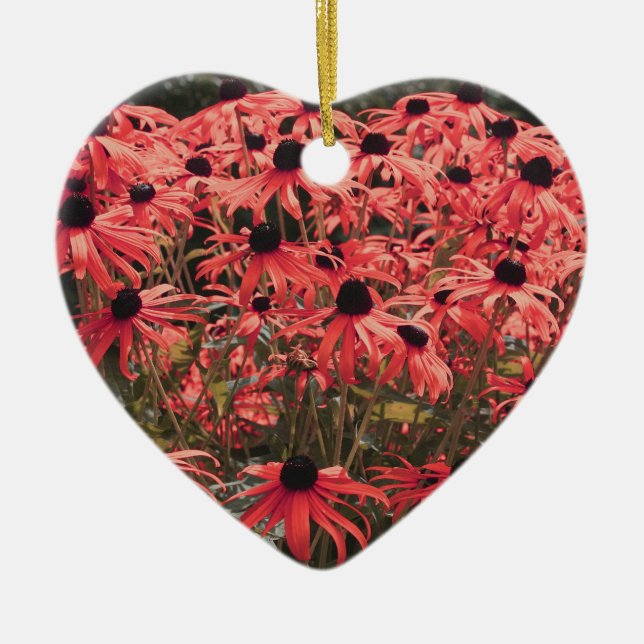 Rosa Schwarz Mit Augen Susan Blume Ornament (Vorne)