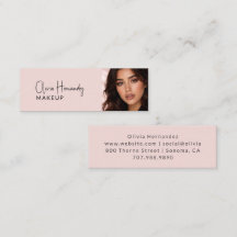 Rosa Schwarz Schrift Foto Make-up mit Errötung