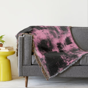 Rosa Schwarz und Grau Decke