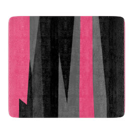 Rosa Schwarz und Grau Schneidebrett