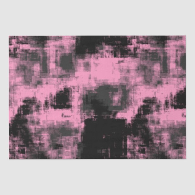 Rosa Schwarz und Grau Seidenpapier (Vorderseite)