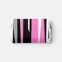 Rosa Schwarz/Weiß Abstrakt