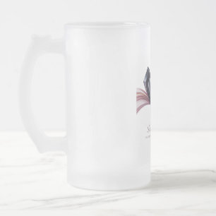 Rosa Schwarze Herzen Tasse