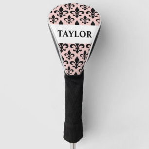 Rosa Schwarze Lilie Personalisiert Golf Headcover