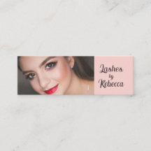 Rosa-Schwarze Schrift Mini-Foto-Wimpern