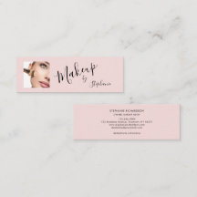 Rosa-schwarze Script-Foto-Make-up 