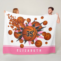 Rosa, schwarze Sportsaal-Dekoration mit Basketball