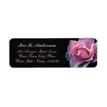 Rosa Schwarzes Foto Personalisiert Stationierungsn
