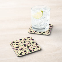 Rosa & schwarzes Glamour-Polka-Punkt-Muster