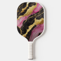 Rosa schwarzes Marmormuster mit Gold