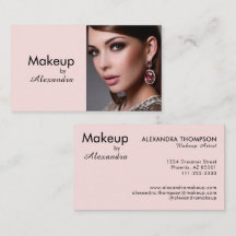 Rosa-schwarzes Schriftfoto-Make-up