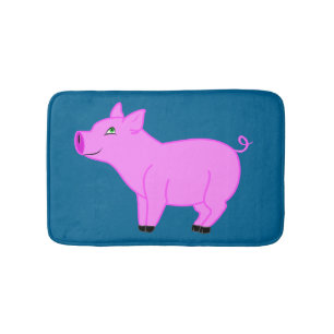 Rosa Schwein-Bad-Matte Badematte