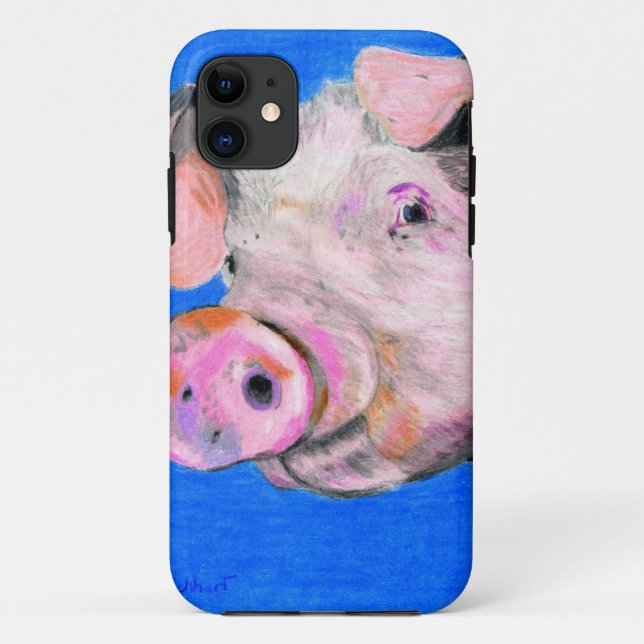Rosa Schwein Case-Mate iPhone Hülle (Rückseite)