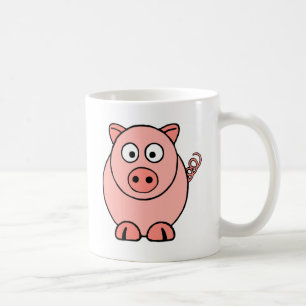 Rosa Schwein Kaffeetasse
