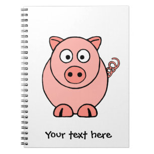 Rosa Schwein Notizblock