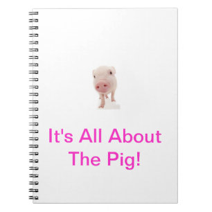 Rosa Schwein-Notizbuch Notizblock