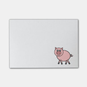 Rosa Schwein Post-it Klebezettel