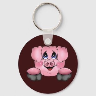 Rosa Schwein-Schlüsselkette Schlüsselanhänger