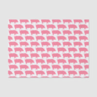 Rosa Schwein-Silhouette-Muster