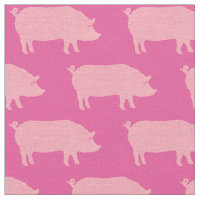 Rosa Schwein-Silhouette-Muster