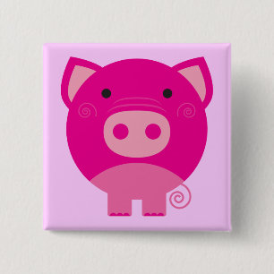 Rosa Schwein-T-Shirts und Geschenke Button