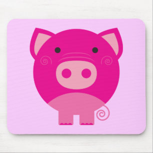 Rosa Schwein-T-Shirts und Geschenke Mousepad