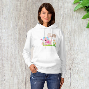 Rosa Schweinchen-Kindergarten Eile nie, sorge dich Hoodie