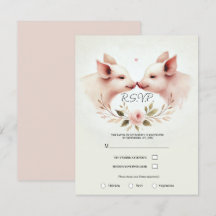 Rosa Schweine Snout bis Snout Floral Rustikale UAW