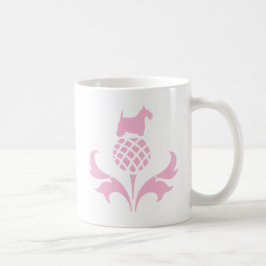 Rosa Scottie-Distel Kaffeetasse