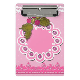 Rosa Scrapbooking Mini Klemmbrett
