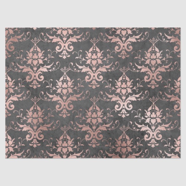 Rosa Scroll Arbeiten am Kohleabbau Seidenpapier (Vorderseite)