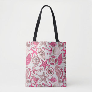 Rosa Seemuster Tasche