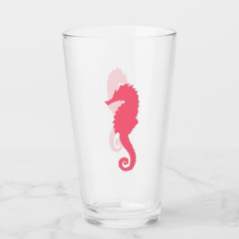 Rosa Seepferd Glas