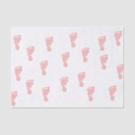 Rosa Seidenpapier der Baby-Abdruck-10lb