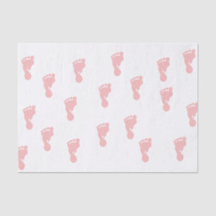 Rosa Seidenpapier der Baby-Abdruck-10lb