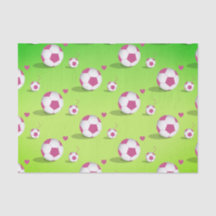 Rosa Seidenpapier der Fußball-Babyparty-|