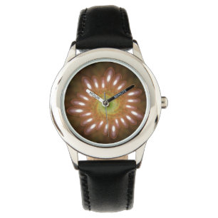 Rosa Seifenblasen in Abstrakten Armbanduhr