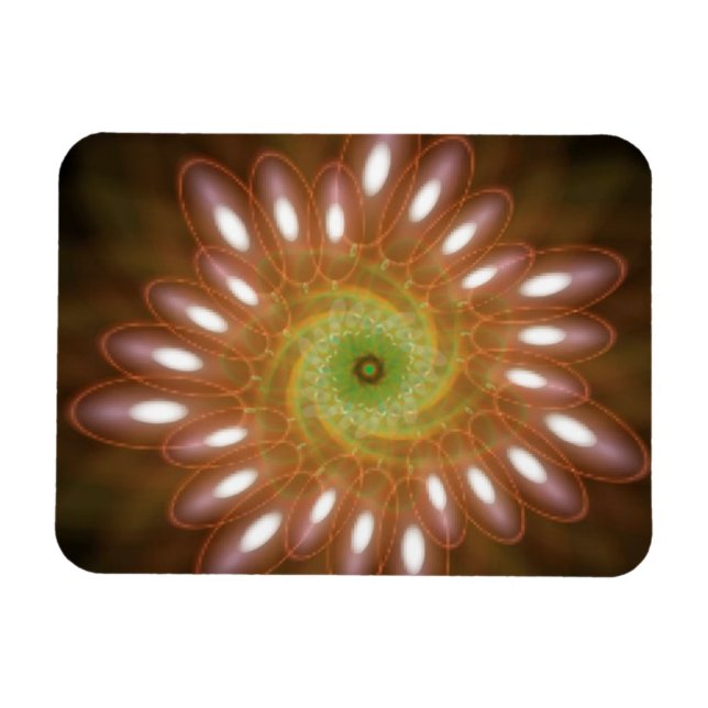 Rosa Seifenblasen in Abstrakten Magnet (Horizontal)