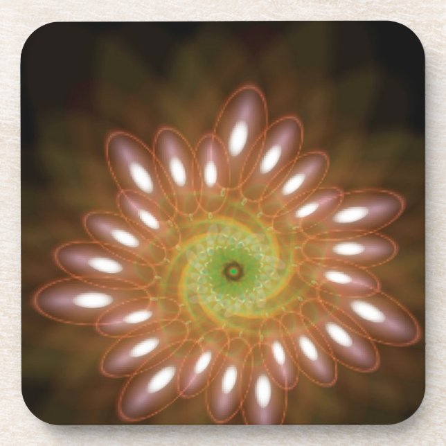 Rosa Seifenblasen in Abstrakten Untersetzer (Vorderseite)