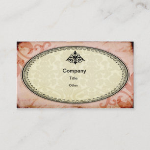 Rosa Shabby Chic-Geschäfts-Karte Visitenkarte