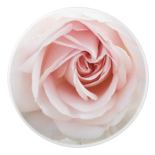 Rosa Shabby Chic Weiß Holz Bauernhof Blumen Keramikknauf